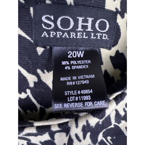 Soho Apparel LTD Women’s Dress Size 20W Animal PrintSleeveless Leopard “NO BELT” - Picture 5 of 10